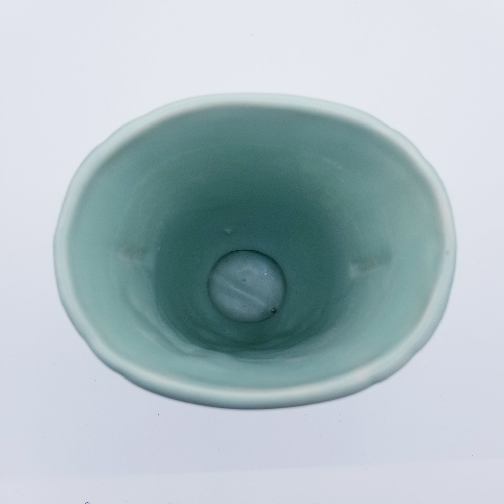 Weller Pottery Green Floral Vase Vintage - Picture 8 of 11